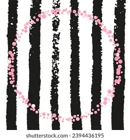 Fondo Polka Dot. Stardust de cumpleaños de Rose. Volante De Resumen Rosado. Revista escandinava. Estallido de Año Nuevo. Stripe Polka Invite. Impresión decorativa. Fondo del punto del Polka dorado
