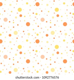 Polka dot background - seamless spots texture vector.
