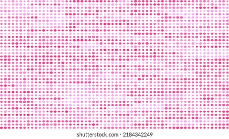 Polka dot background in shades of pink.