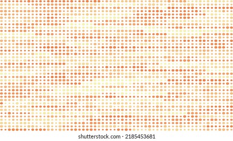 Polka dot background in shades of yellow and orange.