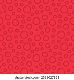 Polka dot background in the shape of circles. Bright abstract pattern with multicolored circles and doodles.