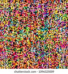 Polka dot background with vibrant color mix.