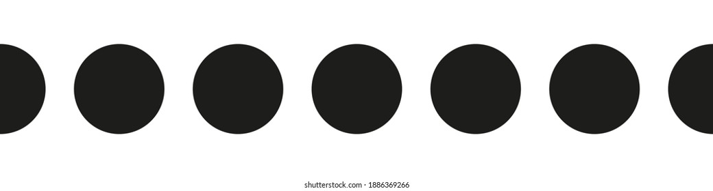 Polka dot black and white seamless dots vector wallpaper decorative texture pattern illustration.