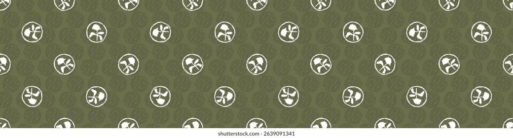 Polka dot blockprint seamless vector border. Neutral unisex whimsical style for washi tape, edging and handmade print texture. spotty vintage Ribbon. 