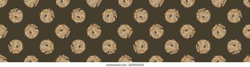 Polka dot blockprint seamless vector border. Neutral unisex whimsical style for washi tape, edging and handmade print texture. spotty vintage Ribbon. 