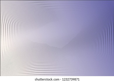 Polka dot blue black white halftone pattern. Gradient  half tone background. Modern spotted vector illustration. Abstract curves. Points backdrop. Bright colors  polka dots pattern
