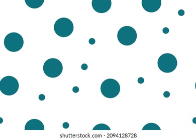 Polka Dot Blue Graphic. Vector Ball Circle. Pattern Cute Design. Blue Geometric Random Dot. Blue Vector Wallpaper Drawn. Blue Round Polkadot Background. Seamless Icon Polka. Irregular Big Dot Texture