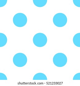 Polka dot blue seamless retro pattern