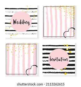 Polka Dot Border. Black Party Wallpaper. Golden Stylish Print. Nursery Spray. Stripe Grunge Textile. White Birthday Particle. Hand Drawn Stardust Set. Stripe Polka Dot Border