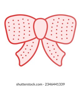 Polka dot bug flach Symbol. Die Dekoration ist in pink gehalten und im trendigen, flachen Stil gehalten. Elegantes Design für Bogen-Farbverlauf, entwickelt für Web und App. EPS10