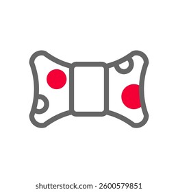 Polka Dot Bow Tie Graphic Element Illustration