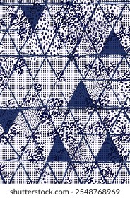 Polka dot camouflage with triangle motif