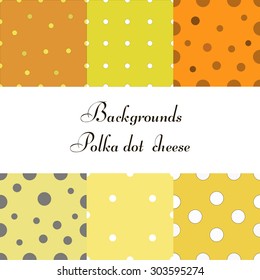 polka dot  cheese vector illustration