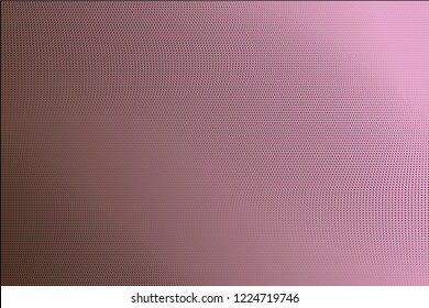 Polka dot chocolate  black halftone pattern. Gradient dots background. Modern vector illustration. Abstract curves. Points backdrop. Bright colors dotted spotted pattern
