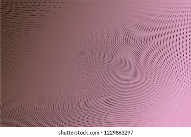 Polka dot chocolate  black halftone pattern. Gradient dots background. Modern vector illustration. Abstract curves. Points backdrop. Bright colors dotted spotted pattern