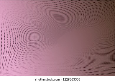 Polka dot chocolate  black halftone pattern. Gradient dots background. Modern vector illustration. Abstract curves. Points backdrop. Bright colors dotted spotted pattern