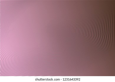 Polka dot chocolate  black halftone pattern. Gradient dots background. Modern vector illustration. Abstract curves. Points backdrop. Bright colors dotted spotted pattern