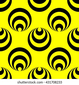 Polka dot & circle geometric seamless pattern. Fashion graphic background design. Modern stylish abstract color texture. Template 4 prints, textiles, wrapping, wallpaper, website. VECTOR illustration