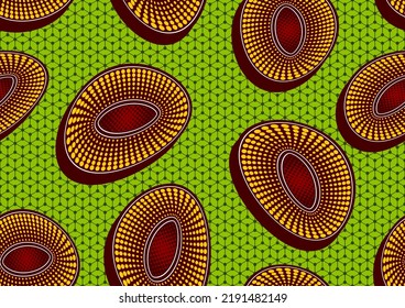 círculo de puntos de polka y línea recta geométrica, patrón sin costuras africano, arte textil, imagen dibujada a mano de líneas de solapamiento, fondo abstracto, arte de moda para impresión de tela, ropa áfrica