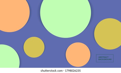polka dot Circle paper cut abstract background vector illustration best for background, poster and wallpaper