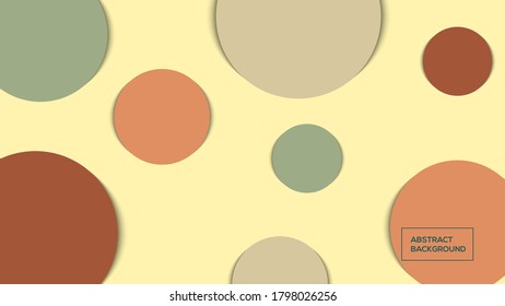 polka dot Circle paper cut abstract background vector illustration best for background, poster and wallpaper