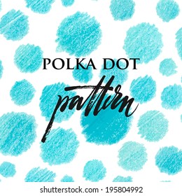 Polka Dot Color Pencil Pattern