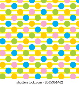 polka dot colorful background vector editable