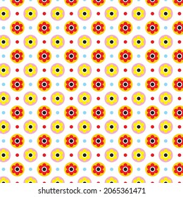 polka dot colorful background vector editable