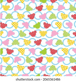 polka dot colorful background vector editable