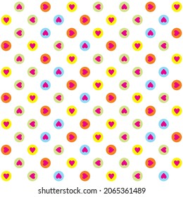 polka dot colorful background vector editable