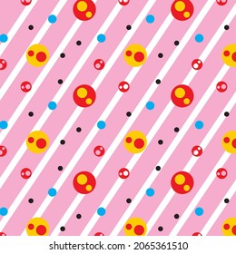 polka dot colorful background vector editable