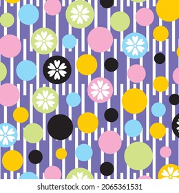 polka dot colorful background vector editable