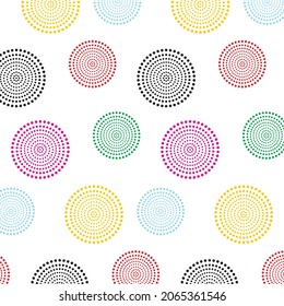 Polka-Punkt bunter Hintergrund, Vektorgrafik editierbar