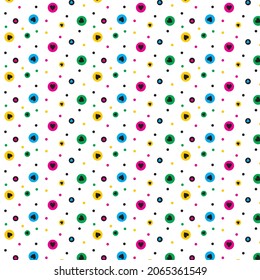 polka dot colorful background vector editable