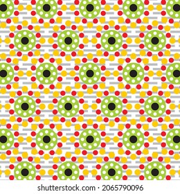 Polka-Punkt bunter Hintergrund, Vektorgrafik editierbar