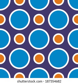 Polka dot colorful seamless pattern