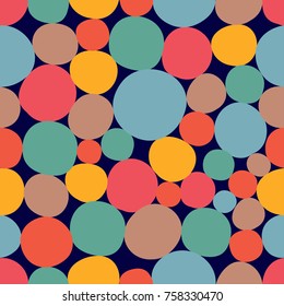 Polka dot. Colorful seamless pattern.