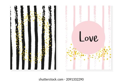 Polka Dot Confetti. Christmas Starburst Set. White Flyer. Stripe Mothers Effect. Golden Winter Design. Pink Birthday Print. Black Nursery Particles. Stripe Polka Dot Confetti