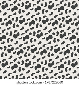 polka dot cow pattern background template vector  