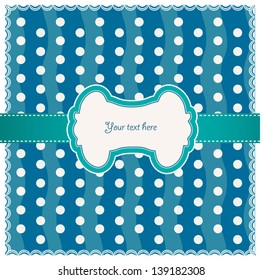 Polka dot design frame