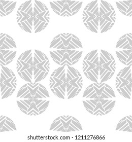 Polka dot. Ethnic boho seamless pattern. Geometric background. Dots, circles and buttons. Can be used for wallpaper, textile, invitation card, wrapping, web page background.