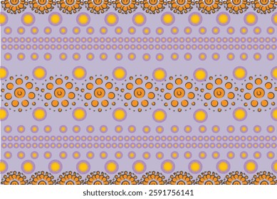 Polka dot fabric patterns feature evenly spaced, round dots arranged in a regular or random pattern on a contrasting background. This classic and playful design comes in various sizes and color combin