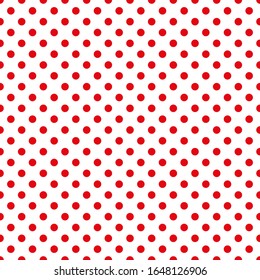 Polka dot fabric. Retro vector background or pattern