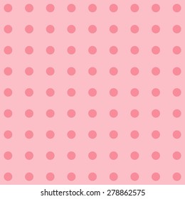 Polka dot fabric. Retro vector background or pattern