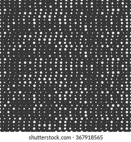 Polka dot. Geometric abstract hipster seamless pattern with round, dotted circle. Wrapping paper. Scrapbook paper. Vector illustration. Background. Texture with randomly disposed spots. 