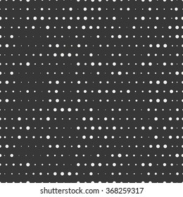 Polka dot. Geometric abstract hipster seamless pattern with round, dotted circle. Wrapping paper. Scrapbook paper. Vector illustration. Background. Texture with randomly disposed spots. 