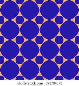 Polka dot  geometric seamless pattern. Fashion graphic background design. Modern stylish abstract texture. Colorful template for prints, textiles, wrapping, wallpaper, website etc. VECTOR illustration