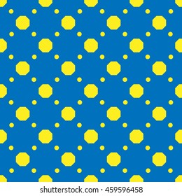 Polka dot geometric seamless pattern. Fashion graphic background design. Modern stylish abstract texture. Colorful template for prints, textiles, wrapping, wallpaper etc Stock VECTOR illustration