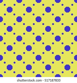 Polka dot geometric seamless pattern. Fashion graphic background design. Modern stylish abstract texture. Colorful template for prints, textiles, wrapping, wallpaper etc Stock VECTOR illustration