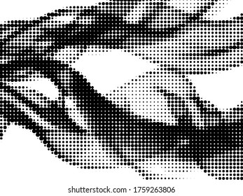 Polka dot halftone digital vector pattern design. Circle elements grid. Surface points, polka dot circles halftone cover.
